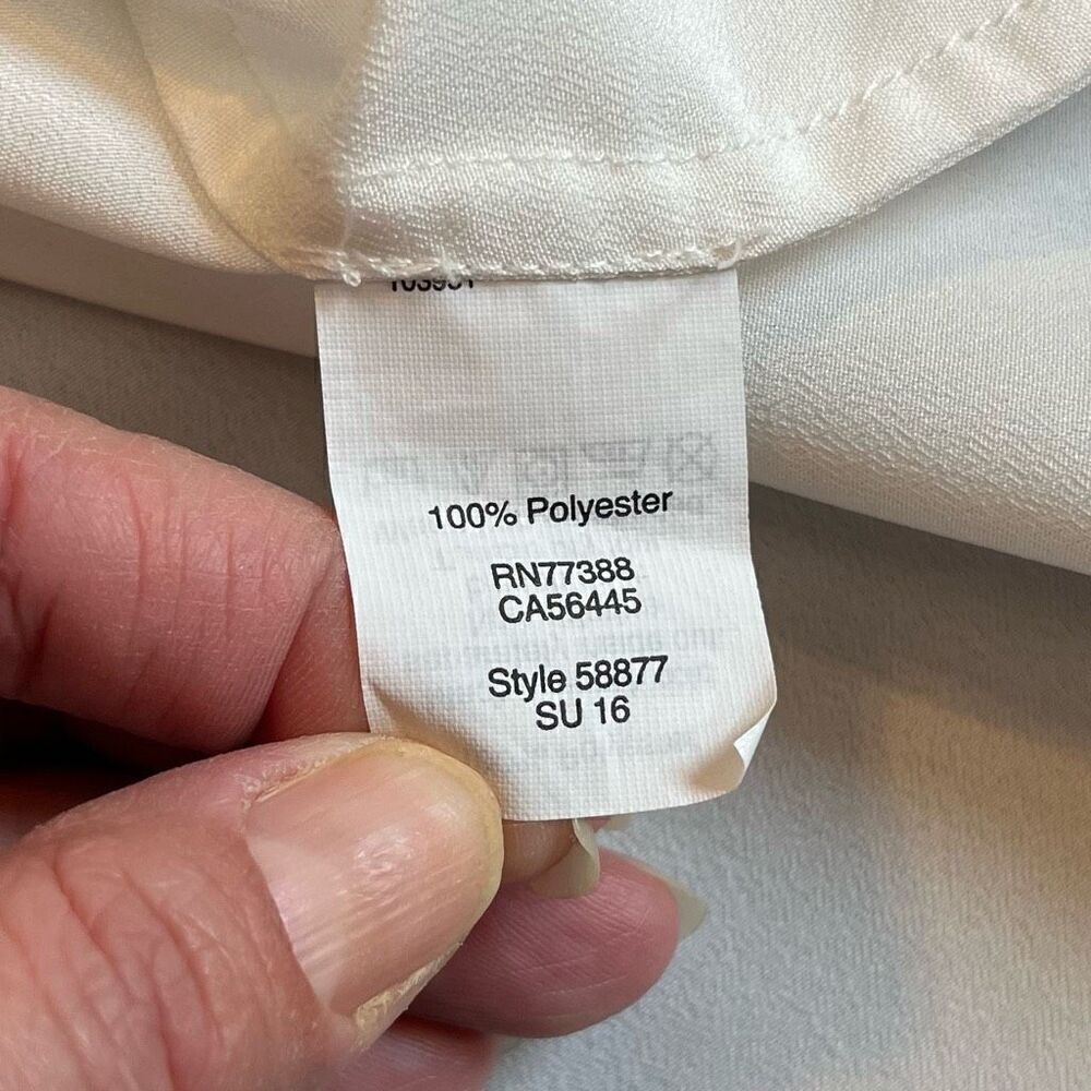 J. Crew Razorback Spaghetti Strap Soft White Tank 8 - Picture 7 of 8